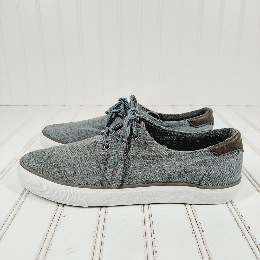Andrew Marc Briggs Mens Gray Synthetic Lifestyle Sneakers Shoes A421